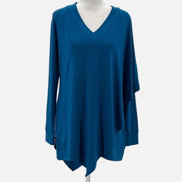Soft Surroundings Madeline Tunic in Mykonos Blue - NEW - Size Small - Picture 2 of 8